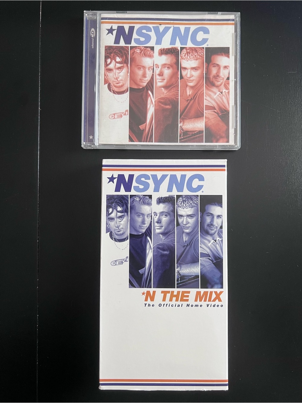 Vintage 1997 NSYNC Self Titled CD and ‘N The Mix Official Home Video VHS 90s Pop